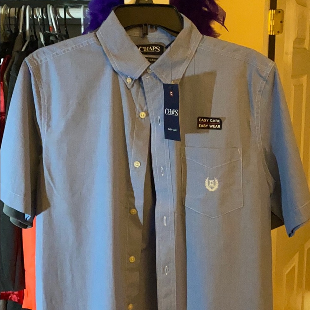 BNWT blue Chaps shirt.